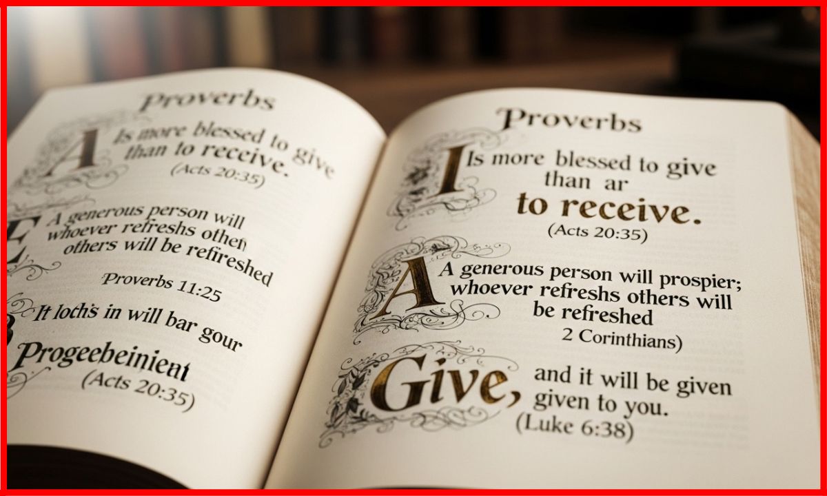 Generous Quotes Bible: Inspiring Scriptures on Giving, Kindness, and Faith