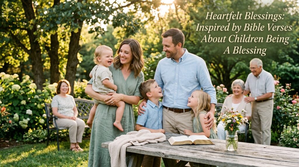 Heartfelt Blessings Inspired by Bible Verses About Children Being A Blessing