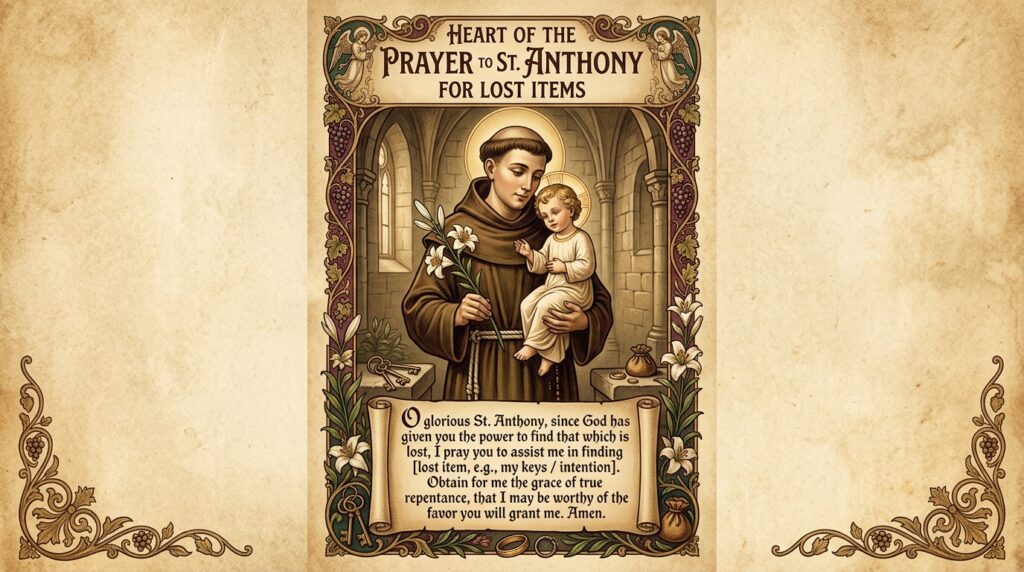 Heart of the Prayer to St. Anthony