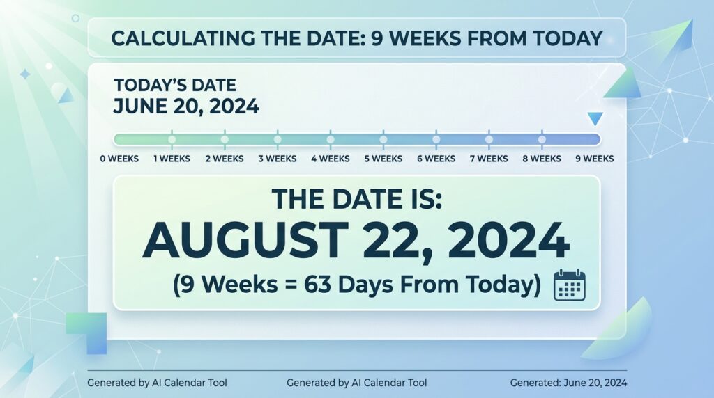 9 Weeks From Today