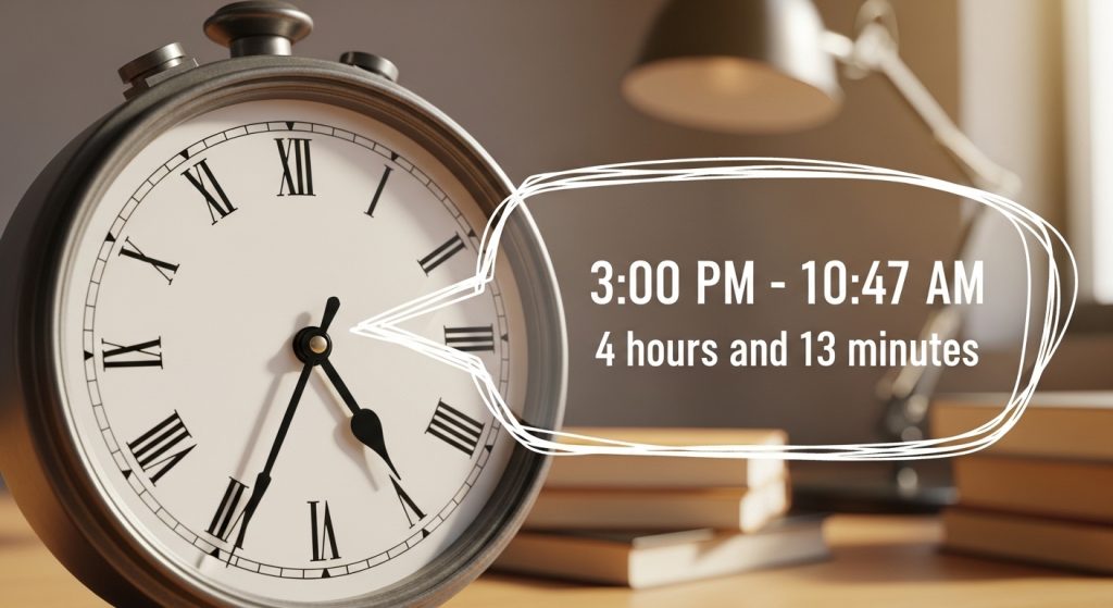 Calculate Time Until 3 PM