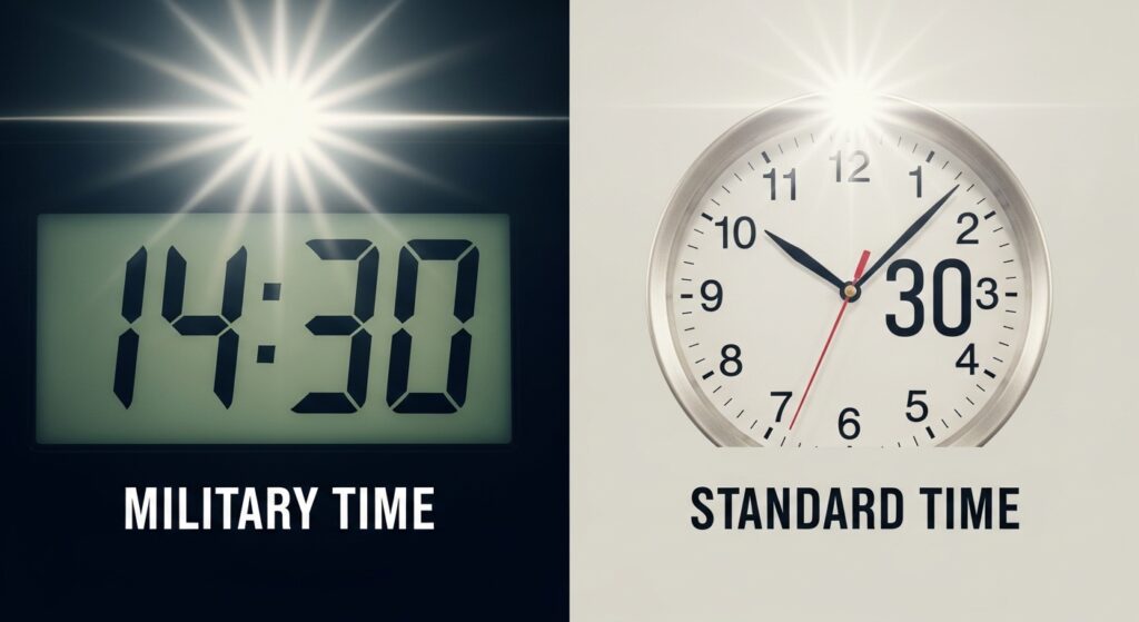 Military Time vs Standard Time