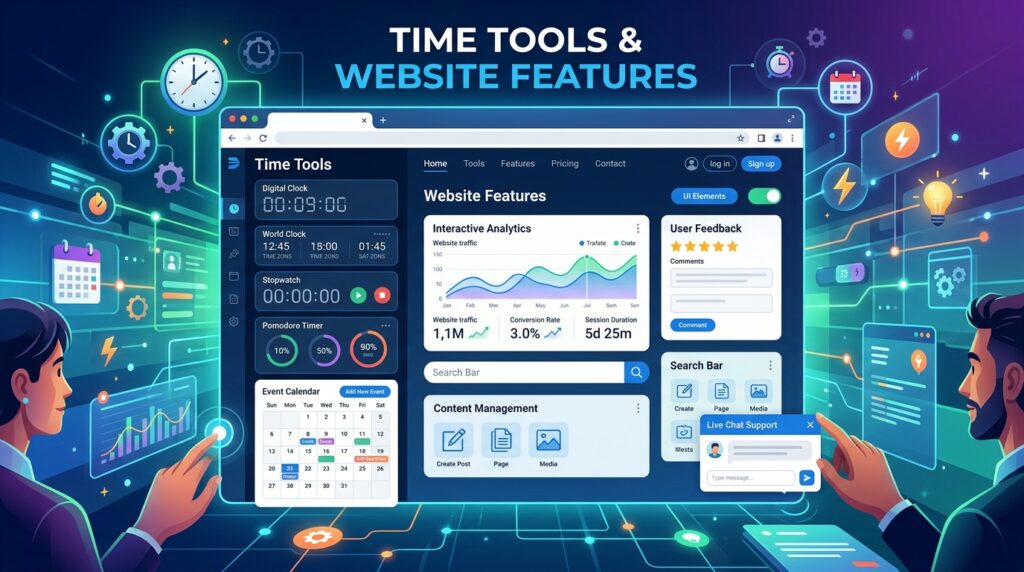 Time Tools and Website Features