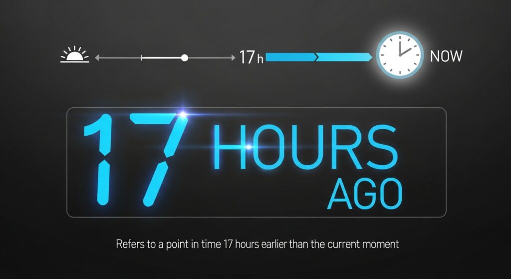 Meaning of 17 Hours Ago