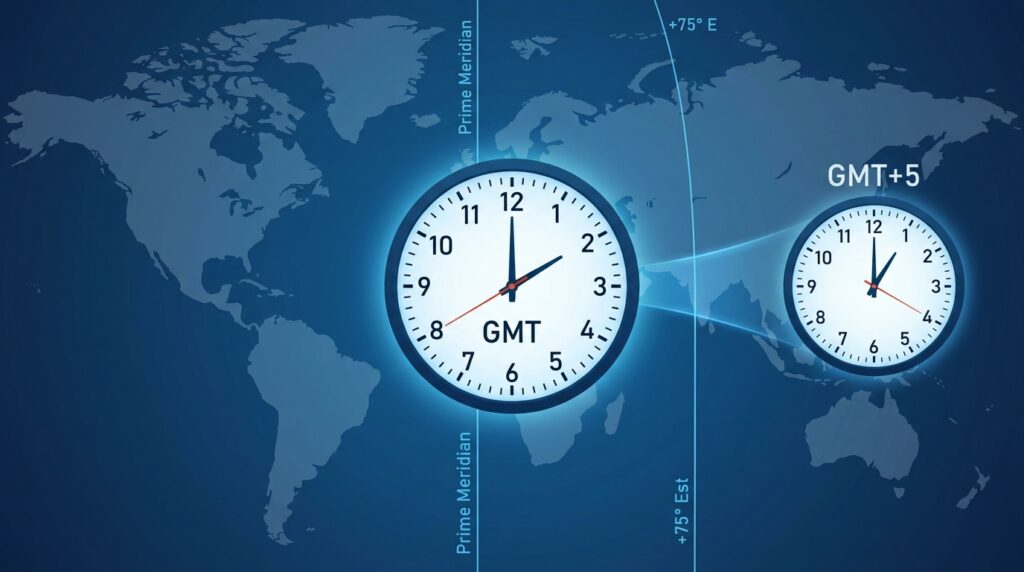 GMT+5 Time Calculations