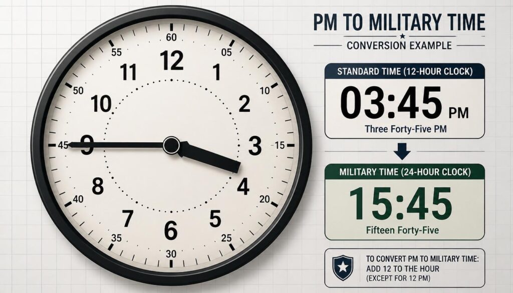 Converting PM to Military Time