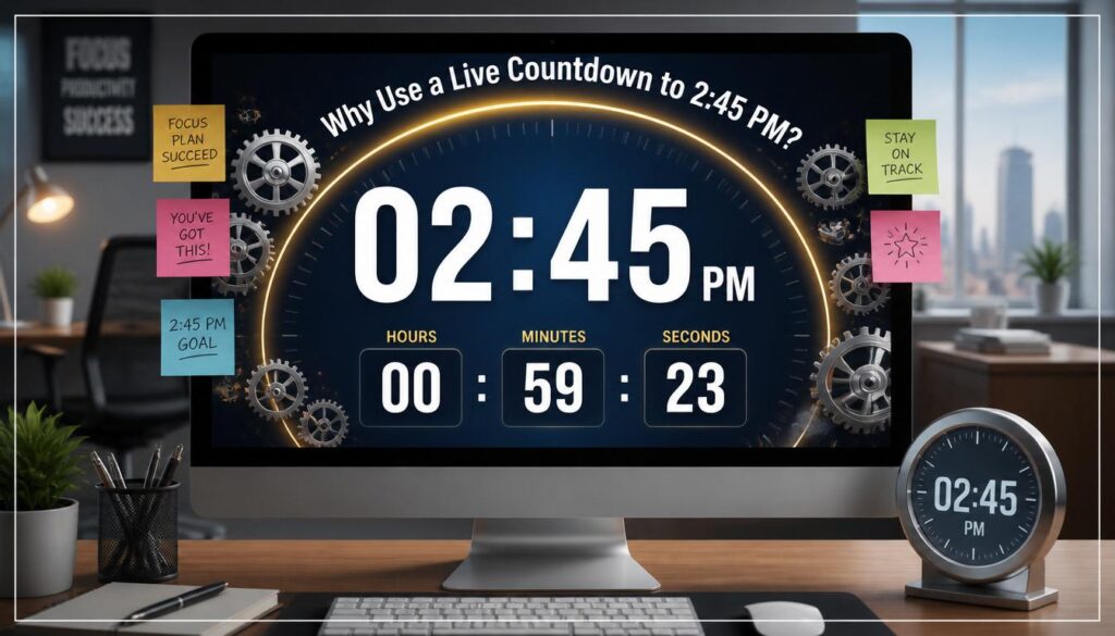 Why Use a Live Countdown to 2:45 PM?