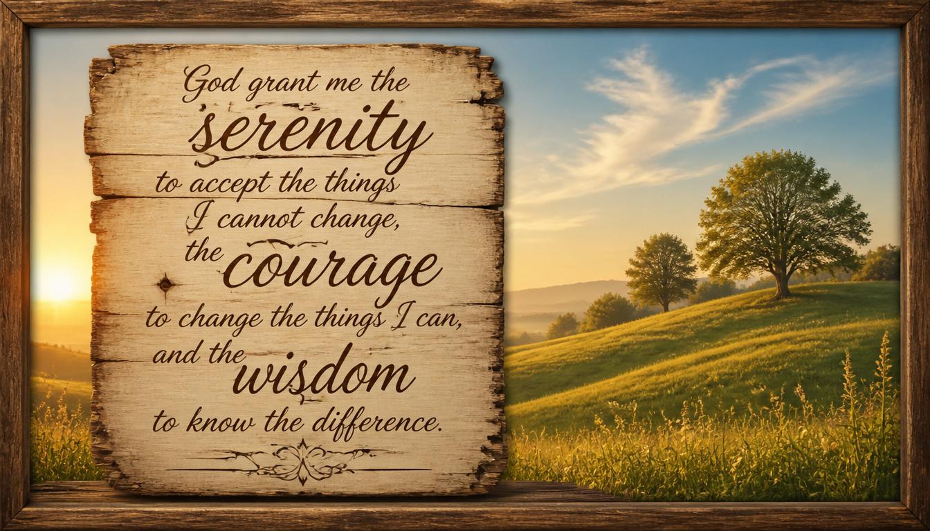 The Serenity Prayer