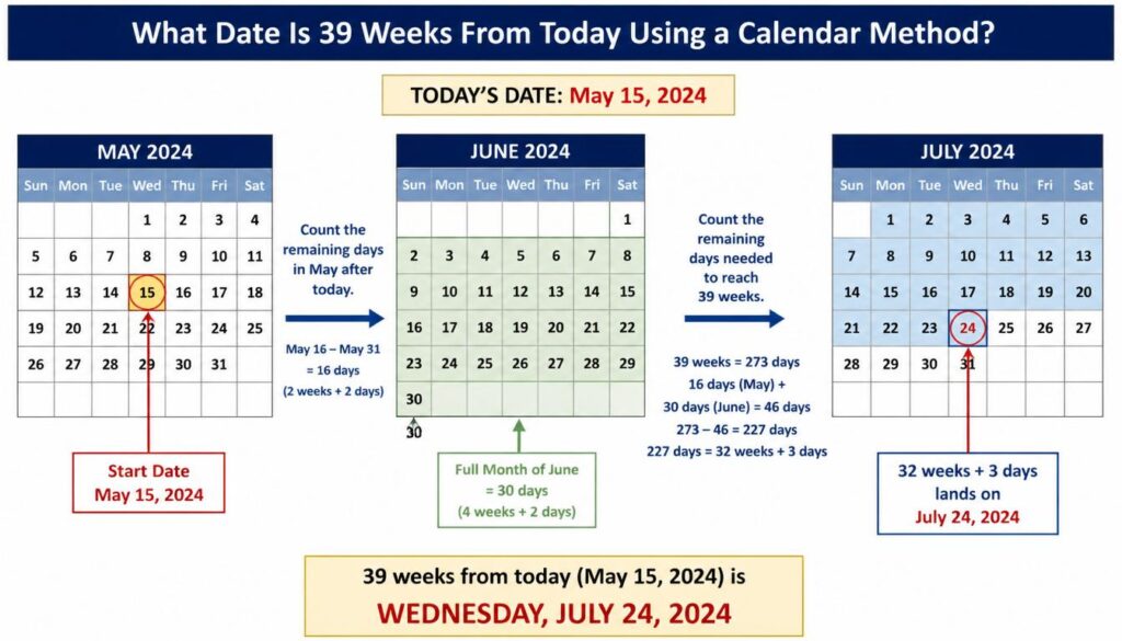 What Date Is 39 Weeks